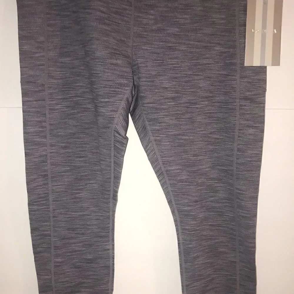 Mondetta Performance Luxury Grey‎ Space Dye High Waist Side Pocket Leggings XL
